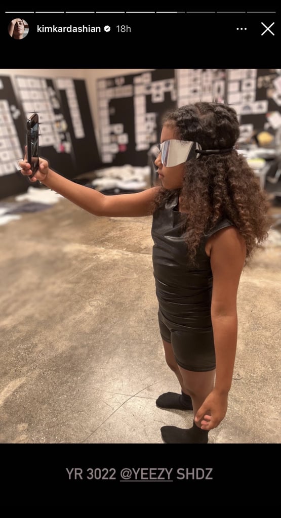 North West's Yeezy Shield Sunglasses
