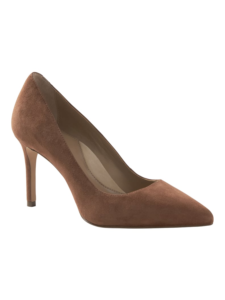 Banana Republic Madison 12-Hour Pump in Chestnut Brown Suede