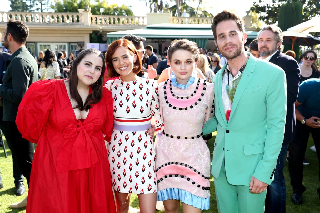 Beanie Feldstein, Zoey Deutch, Joey King, and Ben Platt at the 2020 Gold Meets Golden Party in LA