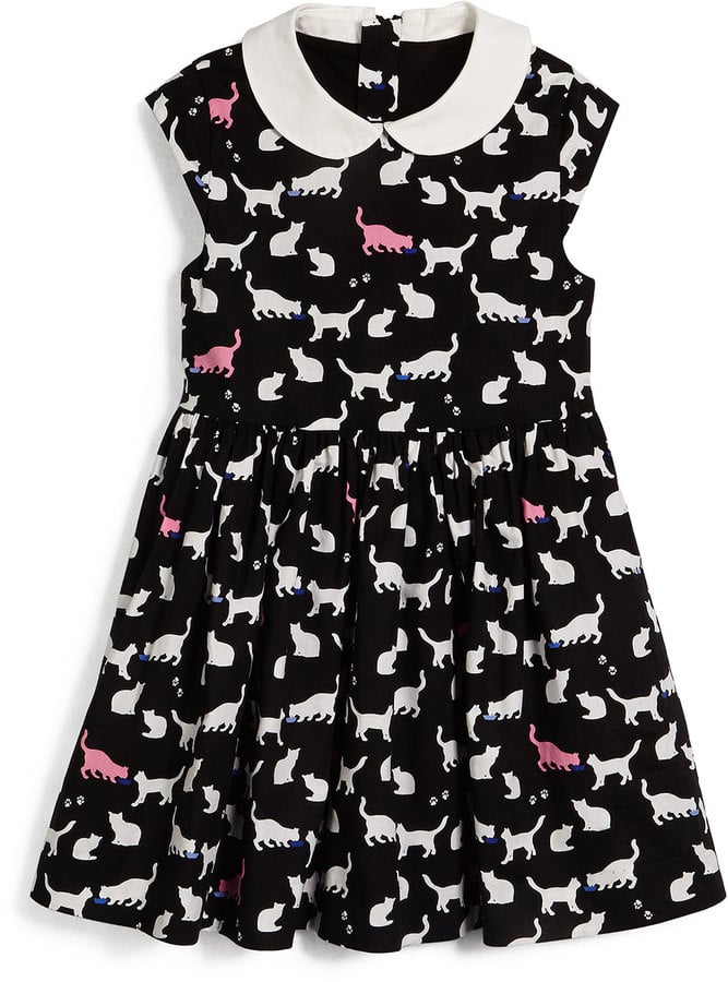 Kate Spade Kimberly Sleeveless Sateen Cat-Print Dress ($98)