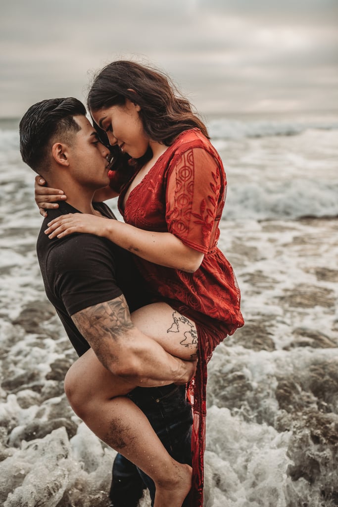 This Couple Met Right Before Taking These Sexy Beach Photos Popsugar