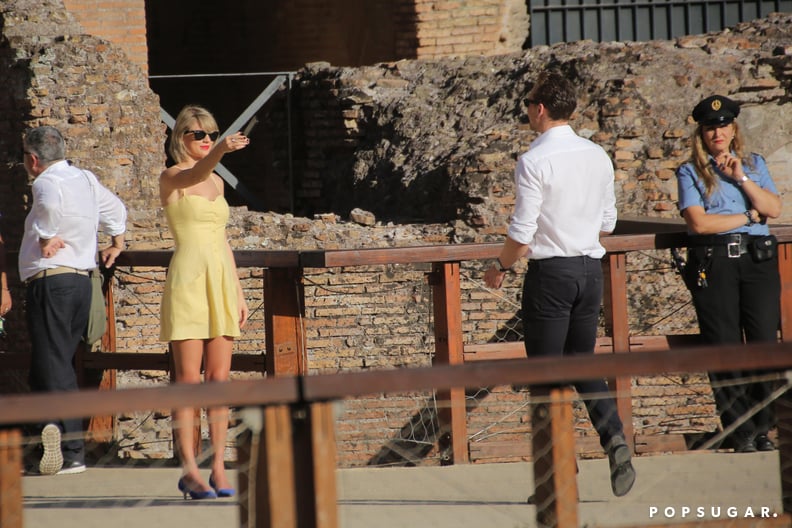 Taylor Swift Style — At the Colosseum w/ Tom Hiddleston, Rome, Italy