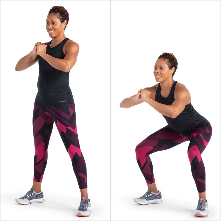 Air Squat | 10-Minute Leg Workout | 4 Exercises | POPSUGAR Fitness Photo 3