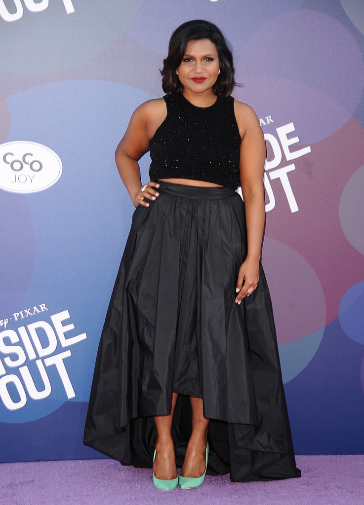 Wearing a two-piece Max Mara set for the premiere of Inside Out in June 2015.