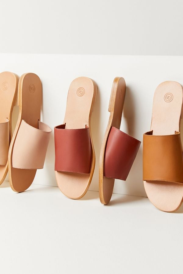 UO Soft Leather Slide Sandals