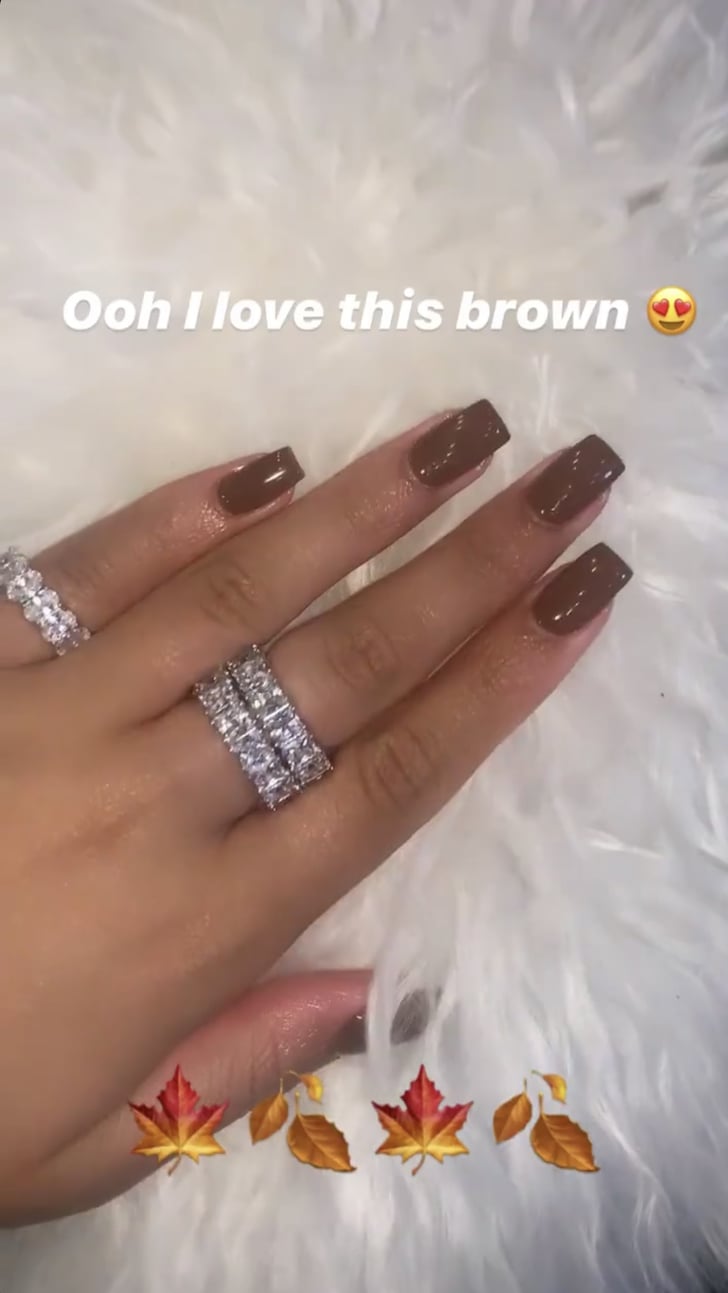 Jordyn Woods's Toffee Nail Polish Color Jordyn Woods's Best Nail Art