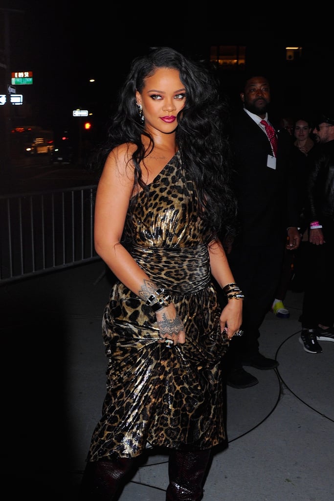 Rihanna Celebrates Her Book Launch in a Leopard Dress