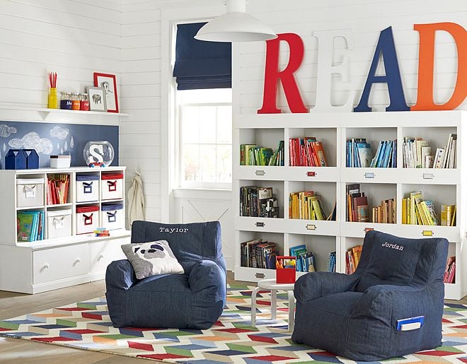 A Playroom Reading Space