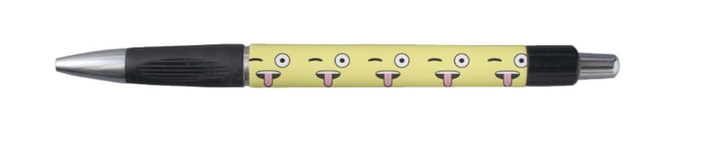 Tongue out Emoji Rubber Grip Pen