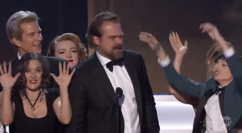 Strangers Things Cast Speech Video at the 2017 SAG Awards PS Celebrity