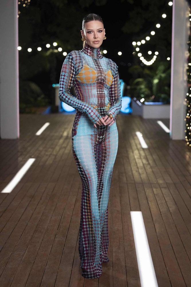 Ariana Madix's Dot-Print Top and Pants on "Love Island USA" Season 8, Episode 5
