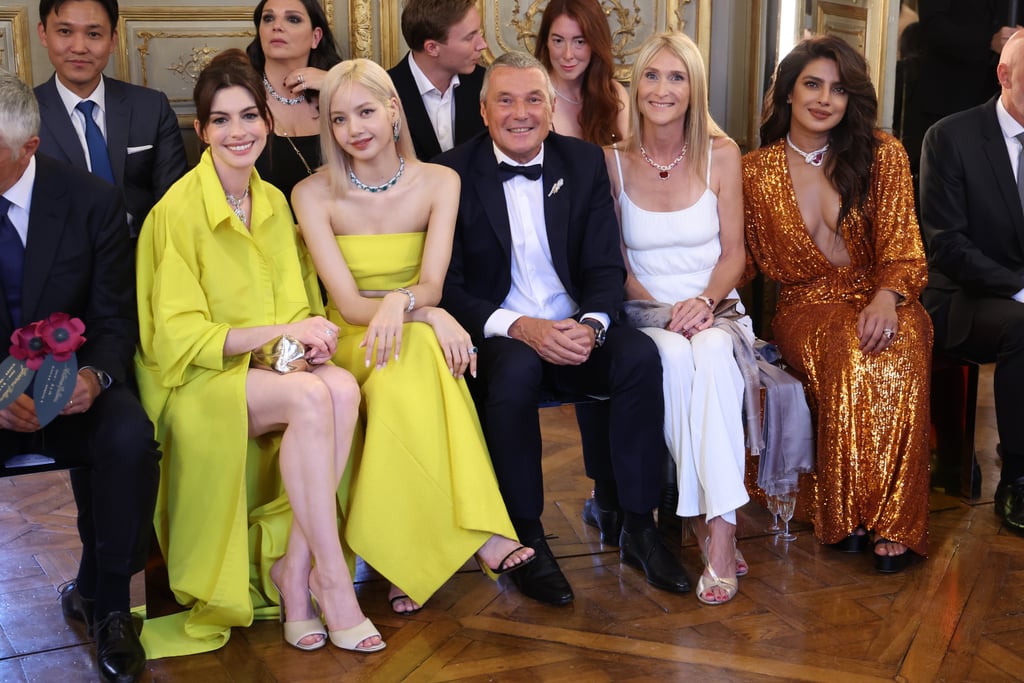 Anne Hathaway's Yellow Valentino Outfit at the Bulgari Show