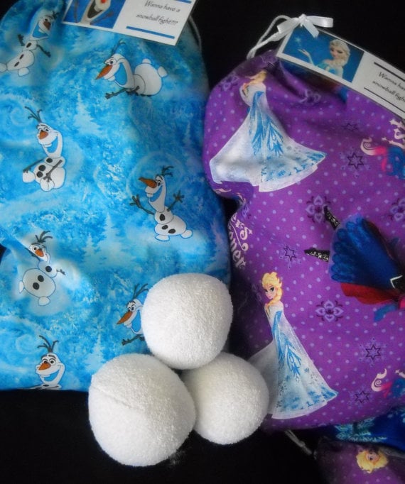 plush snowballs