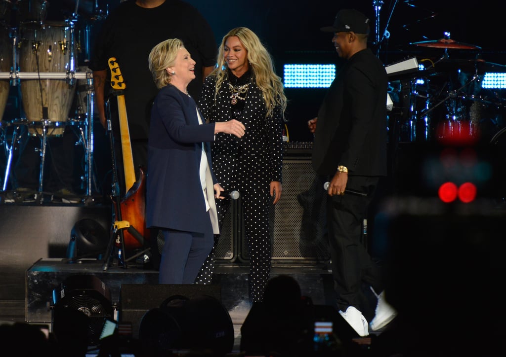 Beyonce's Polka-Dot Suit at Get Out the Vote Concert 2016