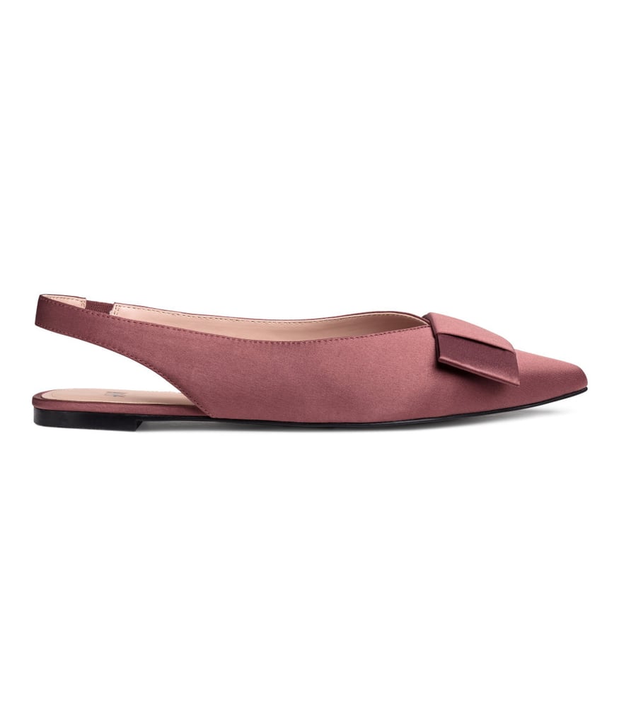 H&M Satin Slingback Flats