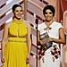 Eva Longoria and America Ferrera at the Golden Globes 2016