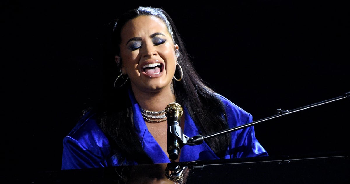 Demi Lovato Wore a Bold Purple Suit For Her Powerful Billboard Music Awards Performance