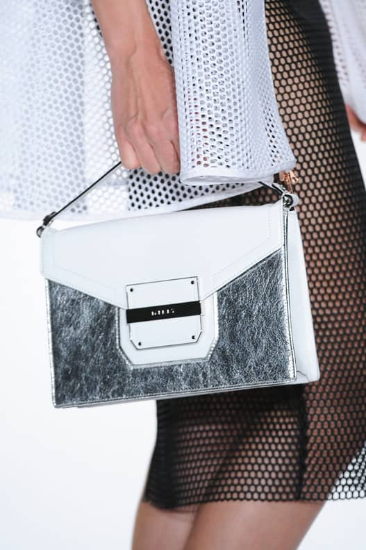 See through effect deals buckle bag