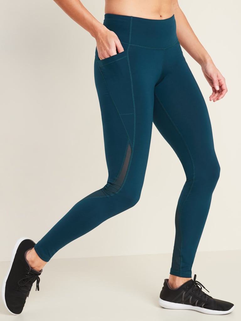 NWT Old Navy High-Rise Elevate PowerPress Cargo 7/8-Length Compression  Leggings