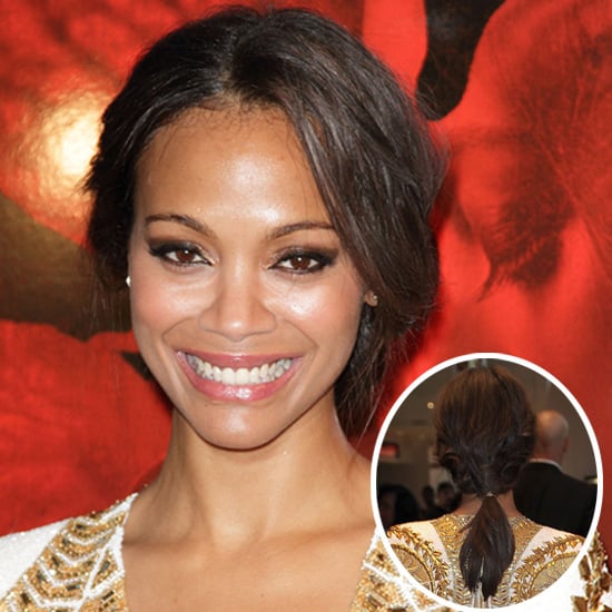 Get Zoe Saldana's Hairstyle From the Colombiana Premiere 