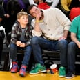 本·阿弗莱克和儿子撒母耳挂在NBA的赛场