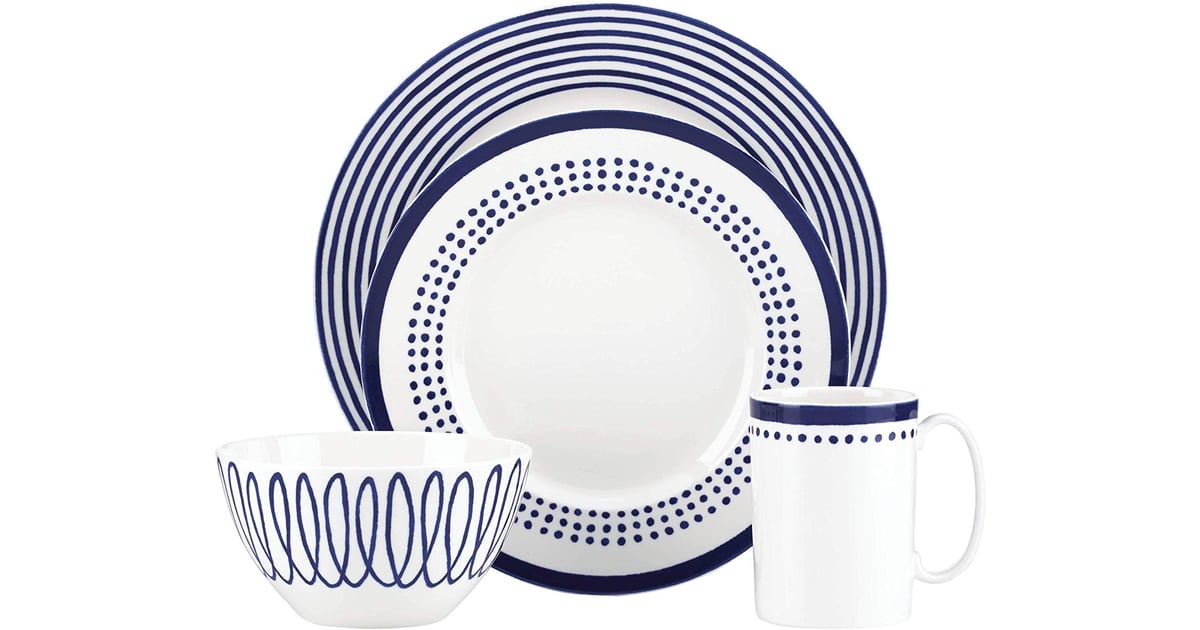 Kate Spade New York 844078 Charlotte Street East 4 Piece Place Setting |  Classic Blue Home Pieces to Buy to Channel Pantone's Color of the Year |  POPSUGAR Home Photo 14