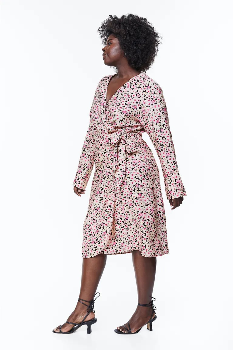 A Floral Wrap Dress