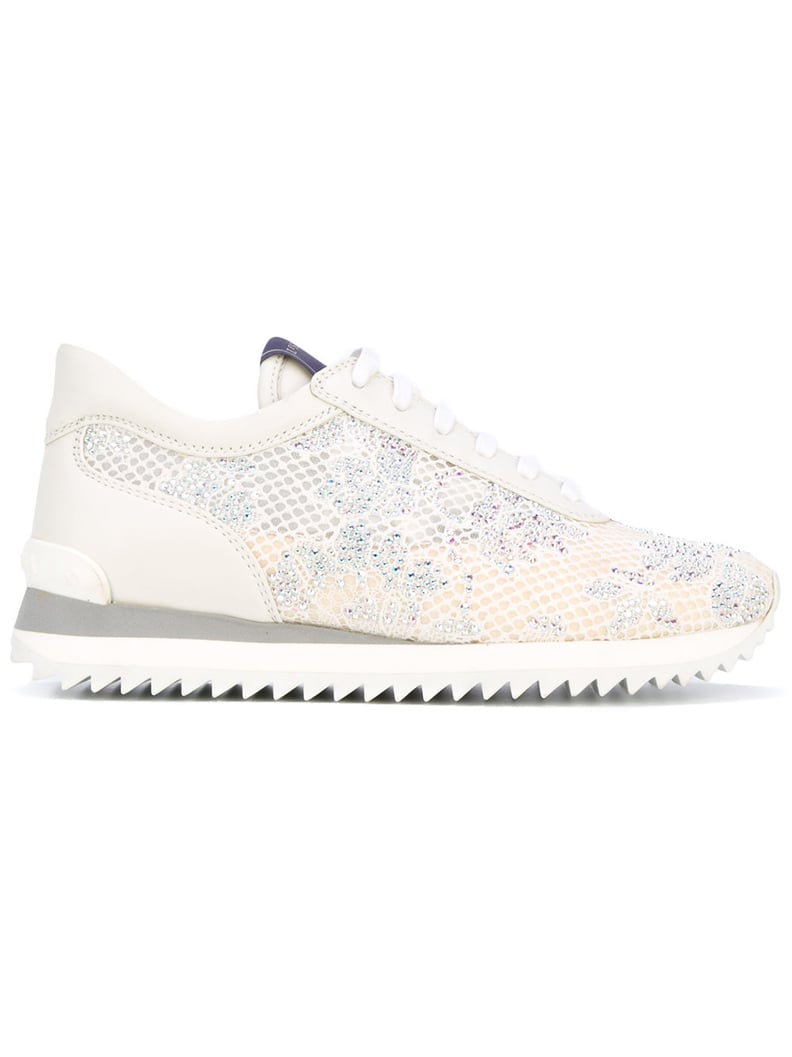 Le Silla Embellished Lace Trainers