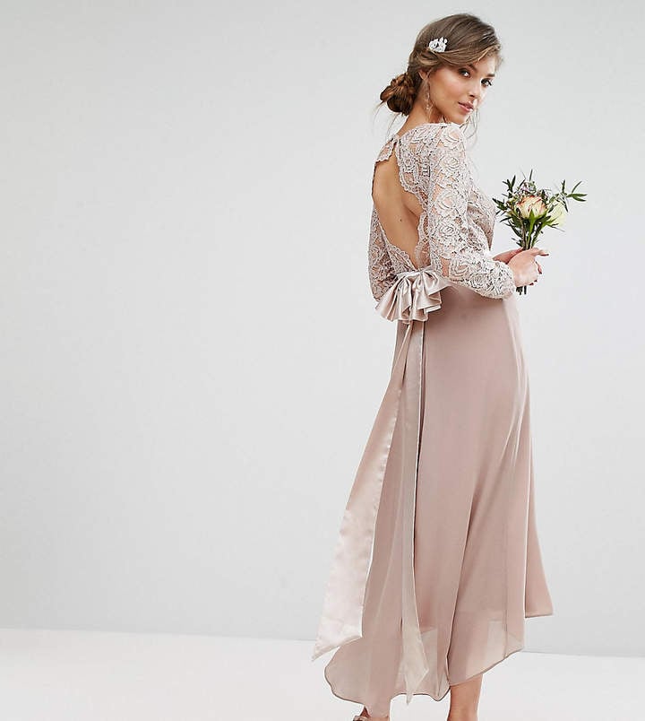 Tfnc bow back top dress
