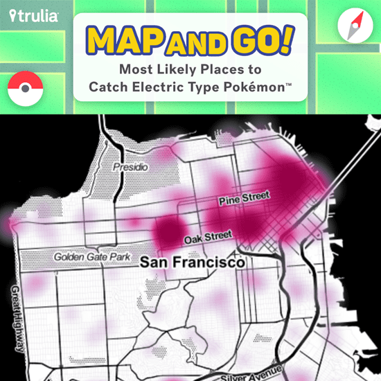 Map of Where to Find Pokémon