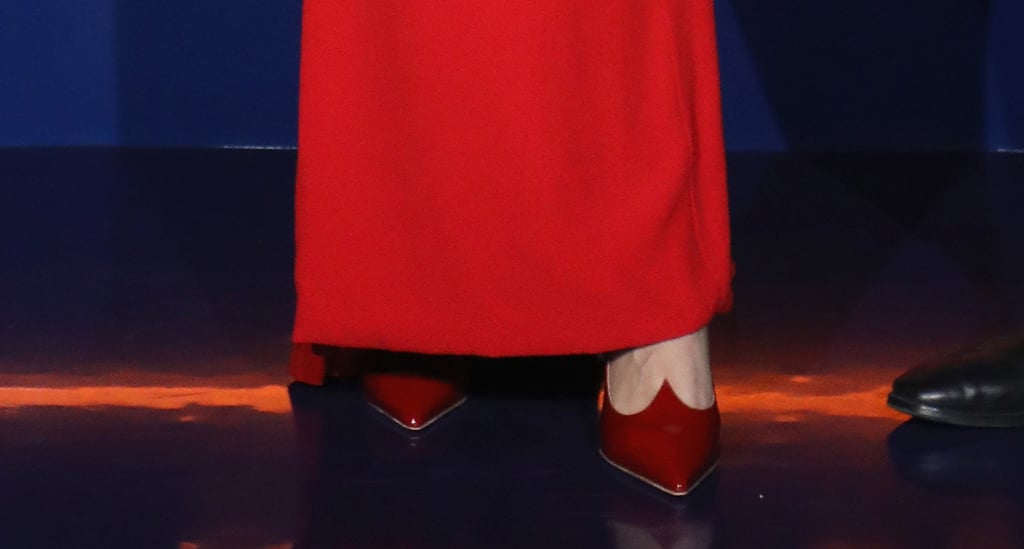 Bella Hadid Red Versace Dress February 2019