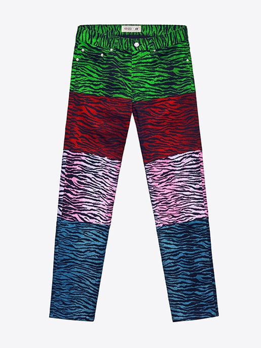 Tiger-Striped Jeans ($99)