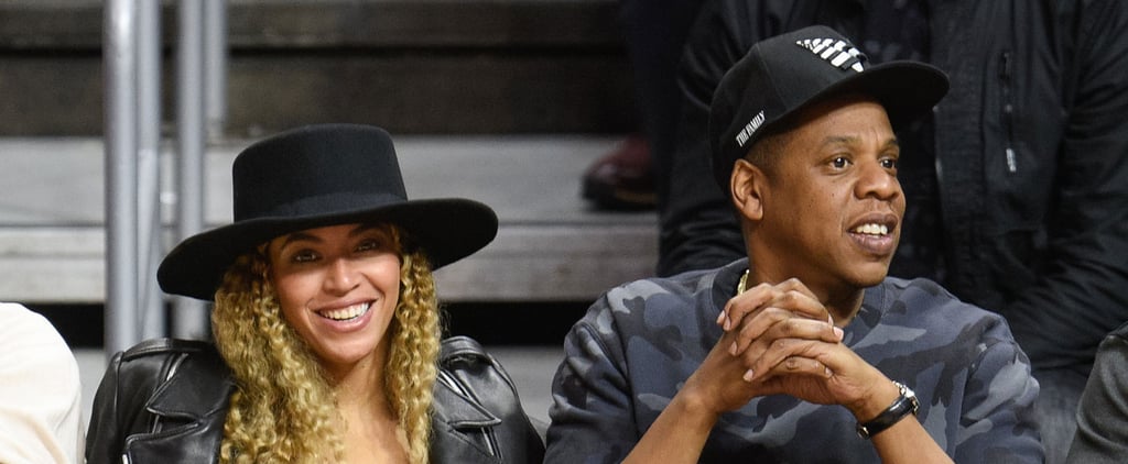 Beyonce, Jay Z, and Kevin Hart at Clippers Game March 2016