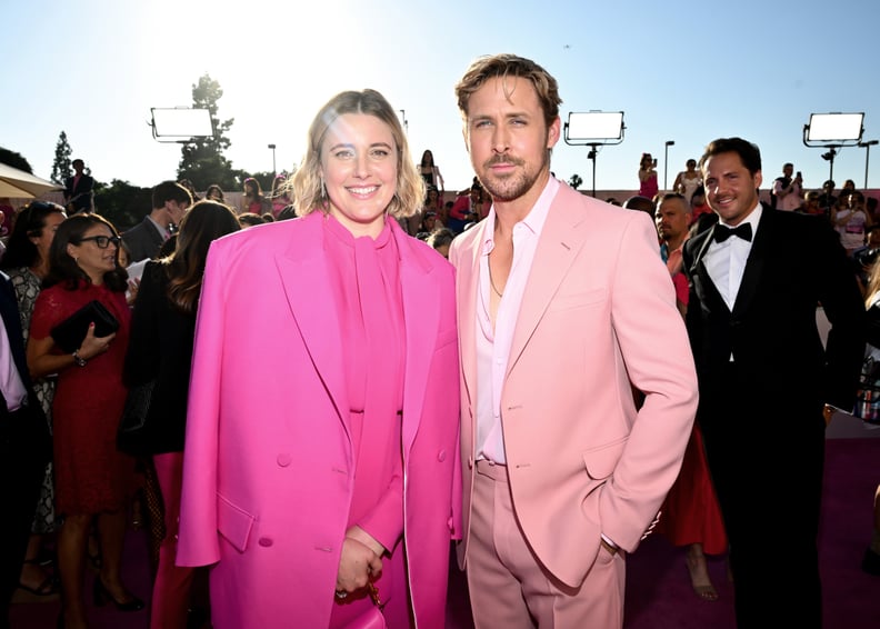 Greta Gerwig and Ryan Gosling at the premiere of 