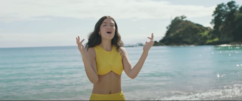 Lorde's Yellow Two-Piece Set in 