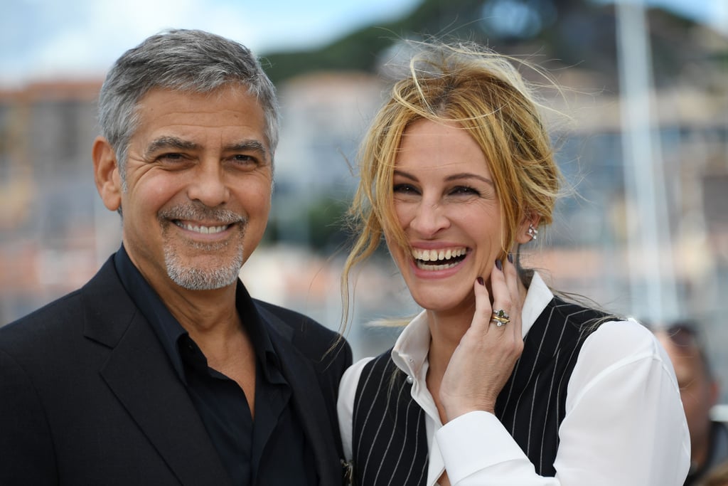 Julia and George Clooney were very smiley during Money Monster's photocall at the 2016 Cannes Film Festival.