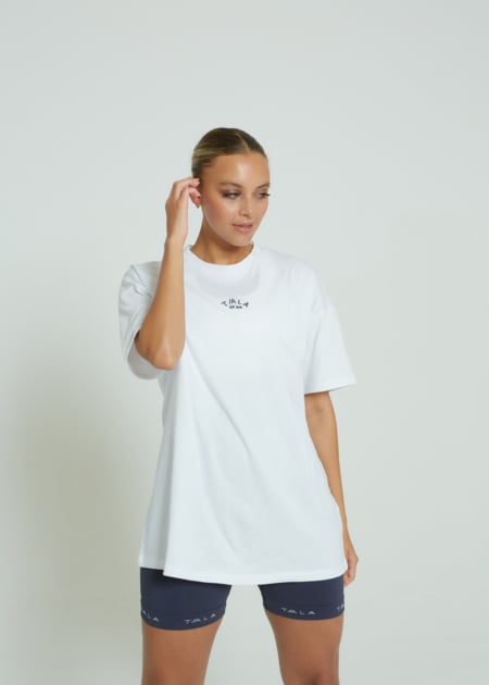 Tala Deuce Oversized T-shirt in White