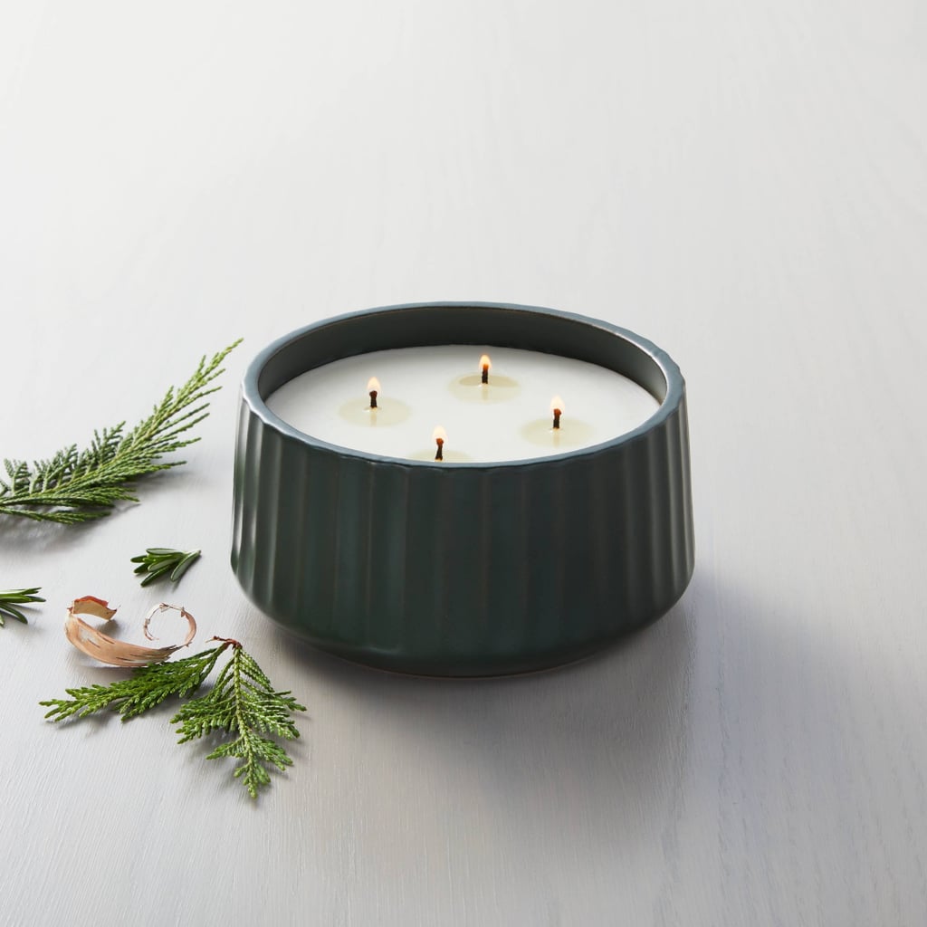 Hearth & Hand With Magnolia 4-Wick Fluted Ceramic Cypress & Pine Seasonal Jar Candle