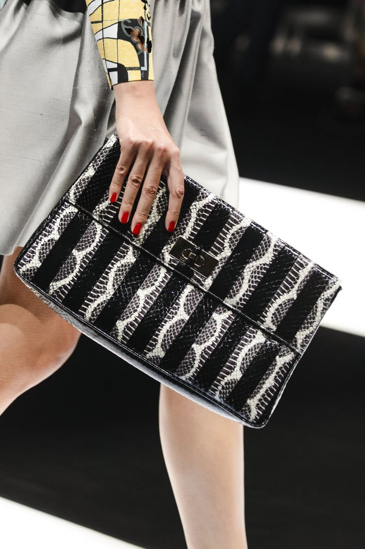 Striped: Giorgio Armani | Spring 2018 Bag Trends | POPSUGAR Fashion ...