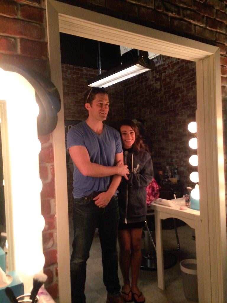 Morrison and Michele hung backstage.
