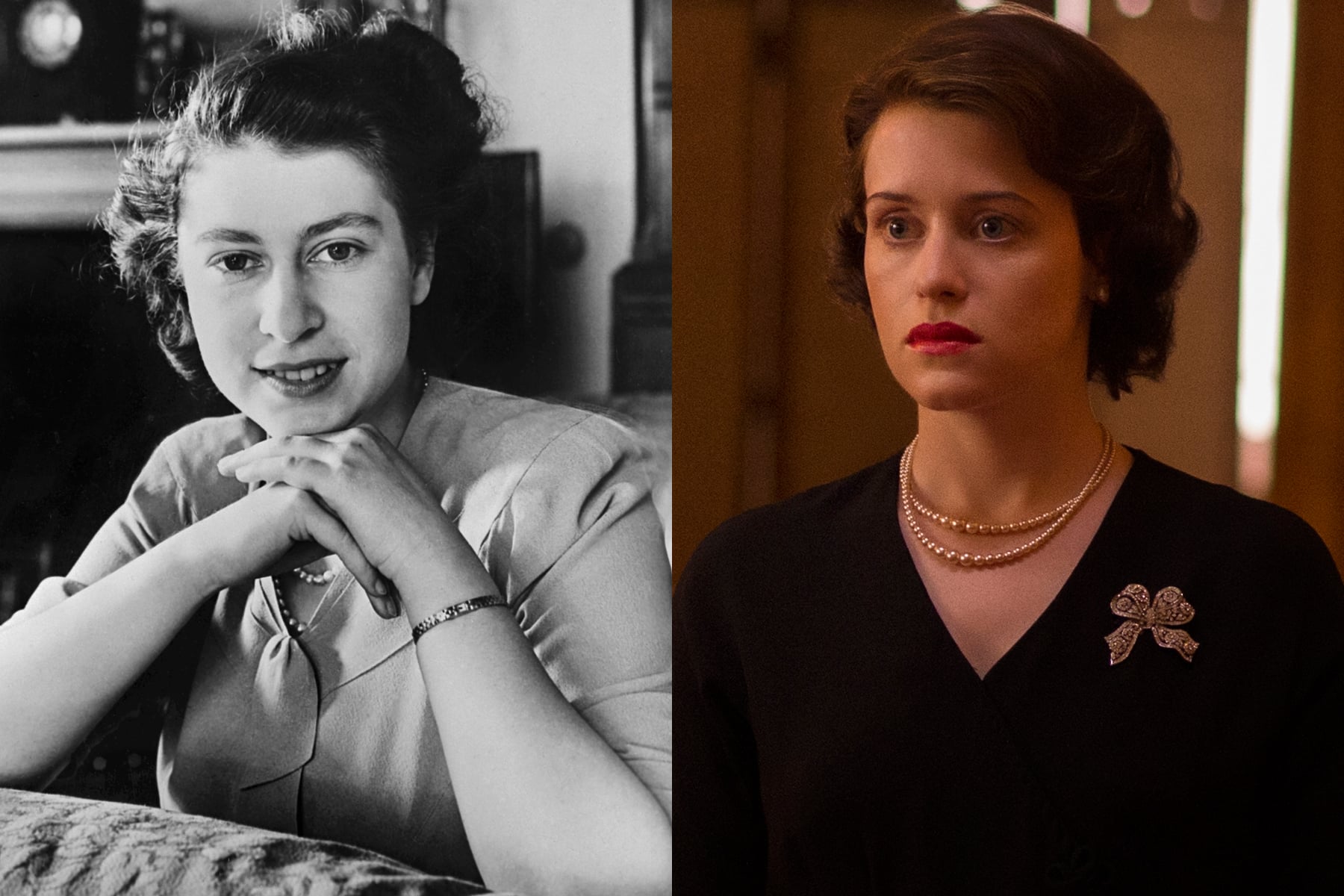 Queen Elizabeth Ii And Claire Foy Everyone From Netflix S The Crown Next To The Real Royals Popsugar Entertainment Photo 2