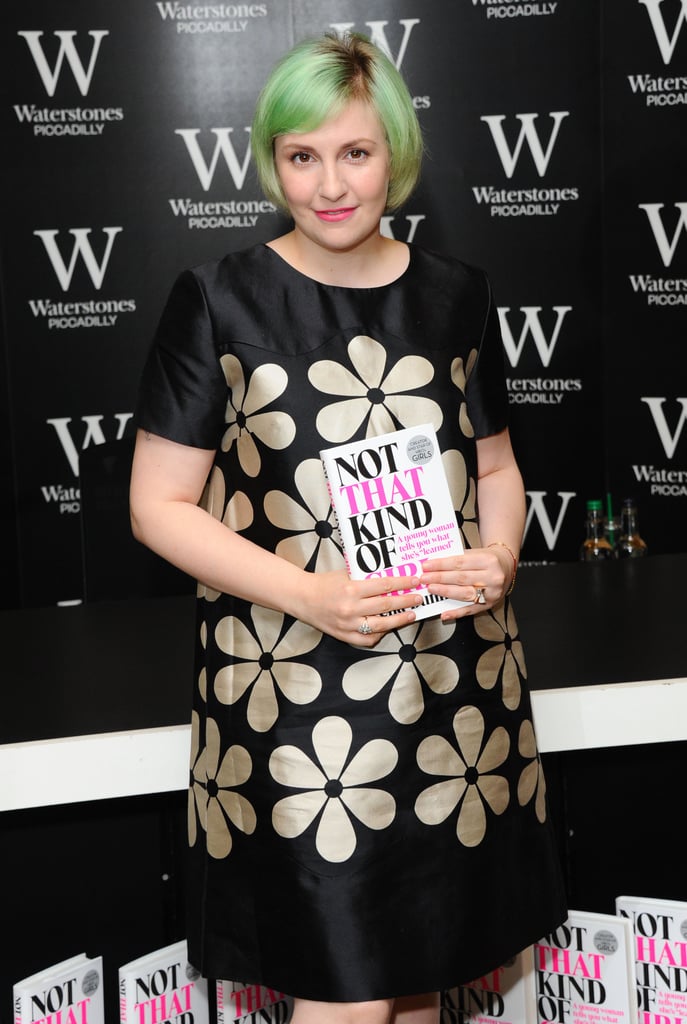 Lena Dunham continued her book signing tour on Wednesday in London.