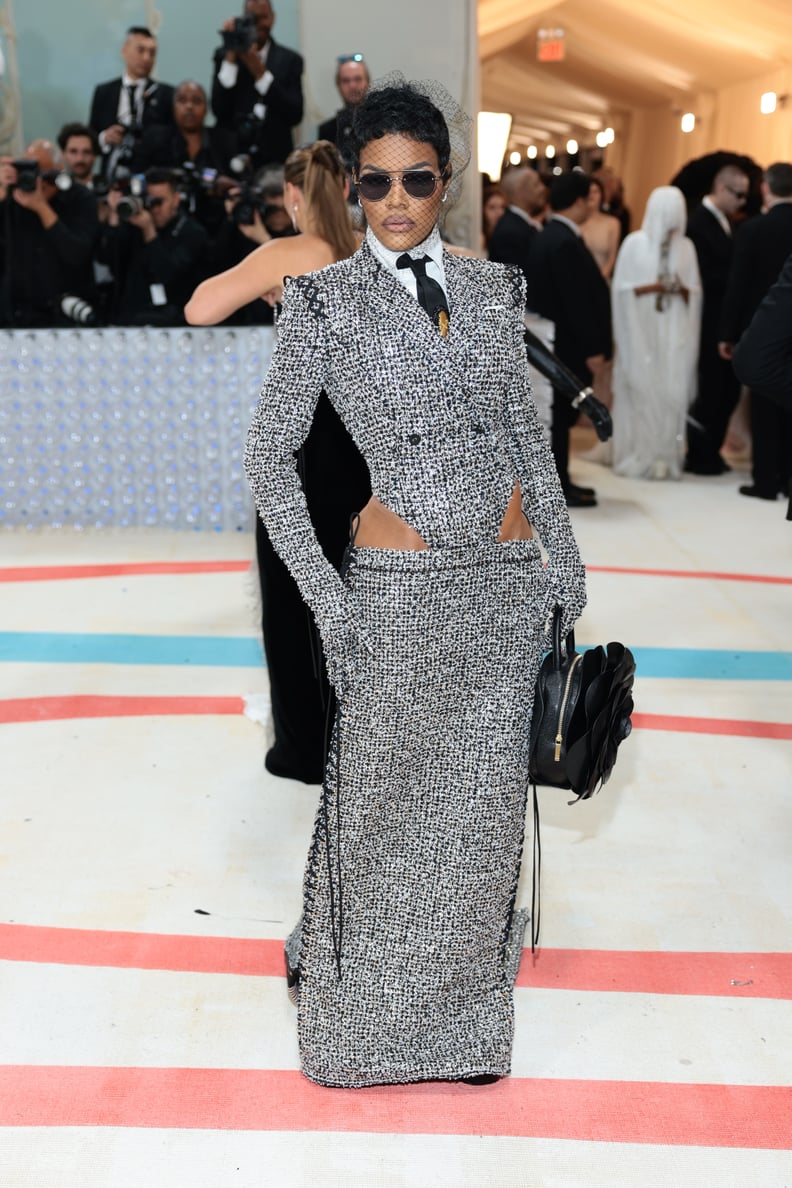 Teyana Taylor in Thom Browne at the 2023 Met Gala