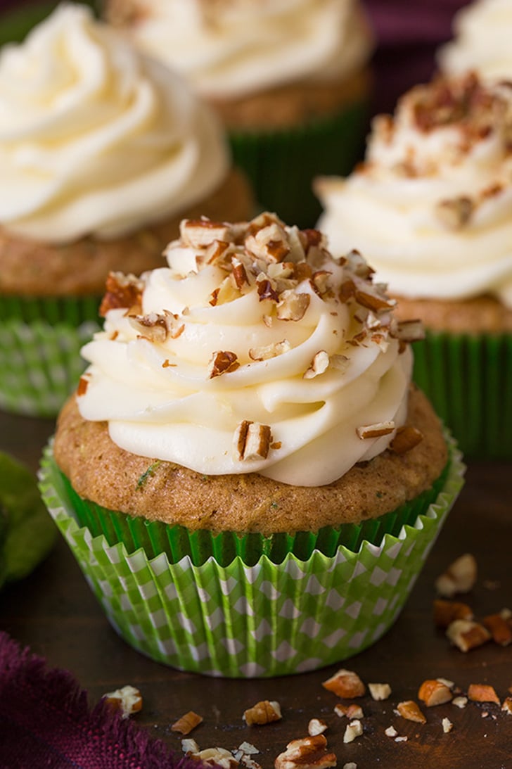Spiced Zucchini Cupcakes With Cream Cheese Frosting