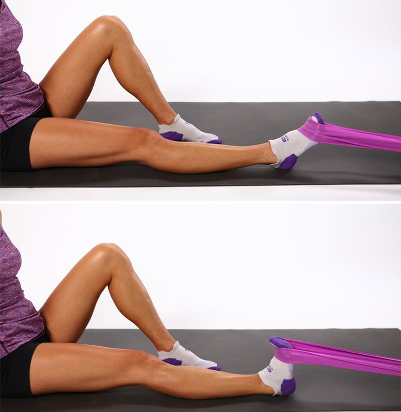 Seated Plantar Flexion Stretch Variations (Exercise Demo) 