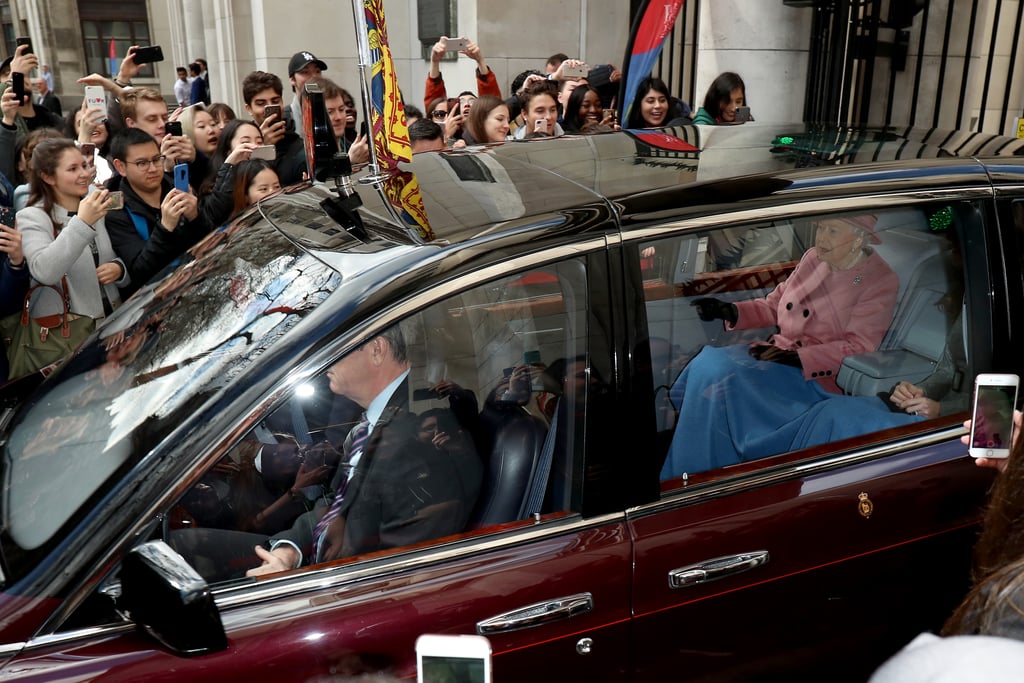 Kate Middleton and Queen Elizabeth II King College March