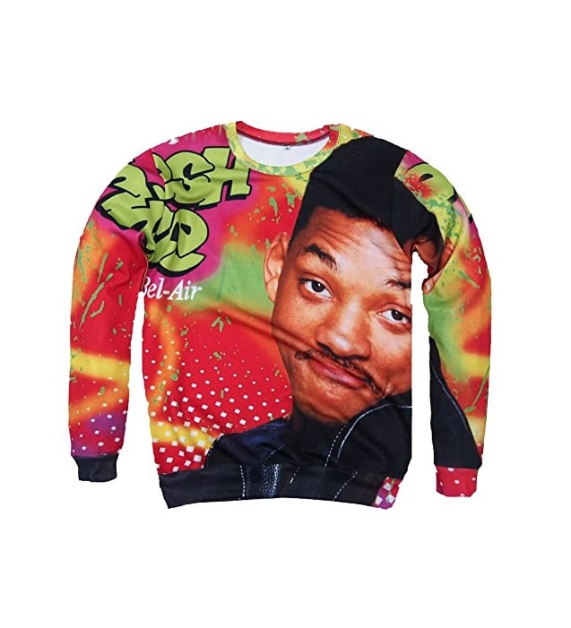 Fresh Prince of Bel-Air Face Ugly Christmas Sweater