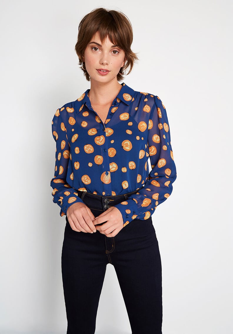 Be Buzzworthy Button-Up Top