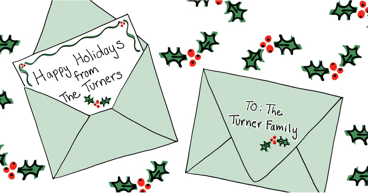How To Make Last Names Plural On Holiday Cards Popsugar Family