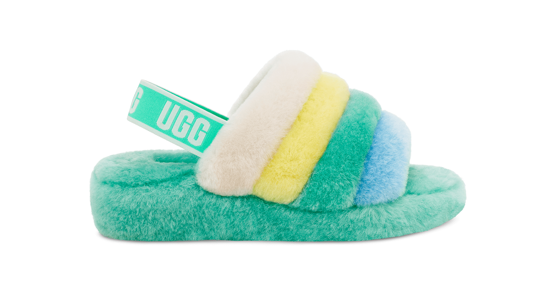 Pink blue cheap yellow ugg slides